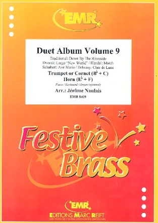 Duet Album vol.9 for trumpet (cornet) and horn (piano/keyboard/organ ad lib) 2 scores
