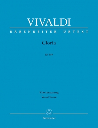 Gloria RV589  fr Soli, gem Chor und Orchester Klavierauszug