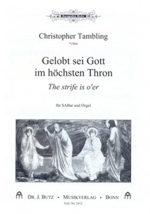 Gelobt sei Gott im hchsten Thron fr gem Chor (SABar) und Orgel Partitur (dt/en)