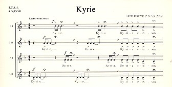 Kyrie fr Frauenchor a cappella Partitur