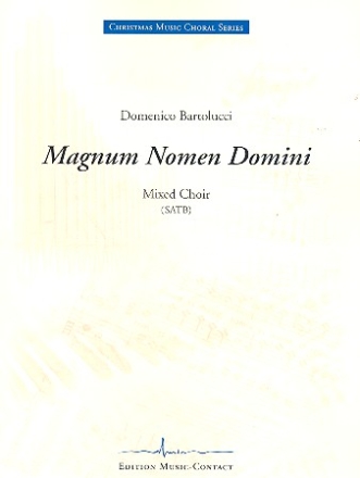 Magnum nomen Domini fr gem Chor a cappella Partitur