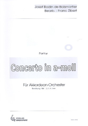 Konzert a-Moll op.15,2 fr Akkordeonorchester Partitur