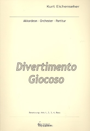 Divertimento giocoso fr Akkordeonorchester Partitur