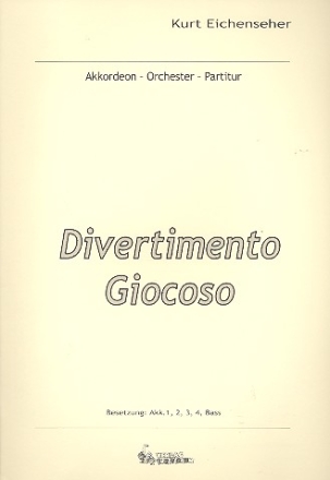 Divertimento giocoso fr Akkordeonorchester Partitur