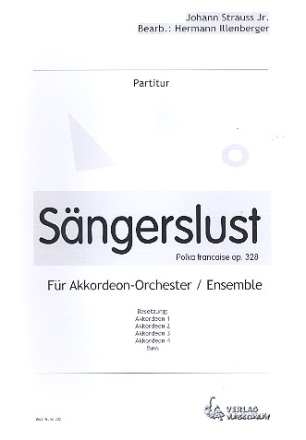 Sngerslust op.328 fr Akkordeonorchester Partitur