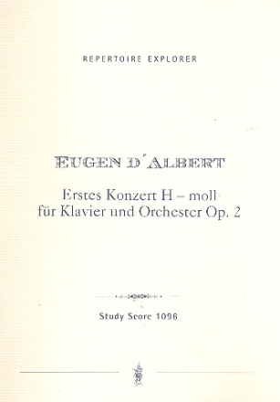 Konzert h-Moll Nr.1 op.2 fr Klavier und Orchester Studienpartitur