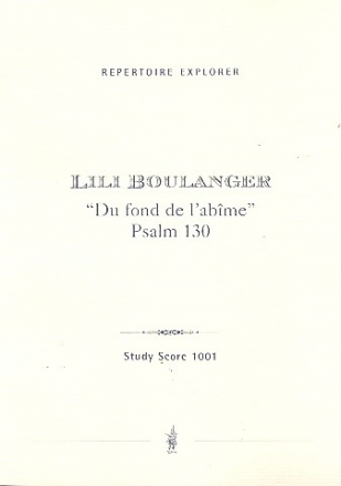 Du fond de l'abime fr Soli, gem Chor, Orgel und orchester Studienpartitur (frz)