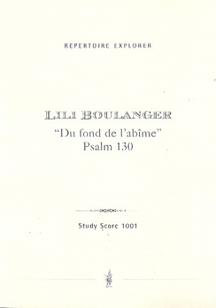 Du fond de l'abime fr Soli, gem Chor, Orgel und orchester Studienpartitur (frz)