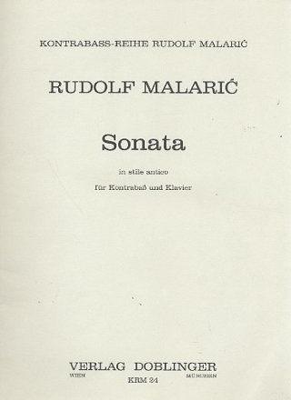 Sonata in stile antico fr Kontrabass und Klavier