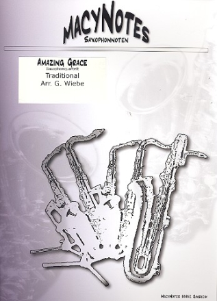 Amazing Grace fr 4 Saxophone (AATB) Partitur und Stimmen