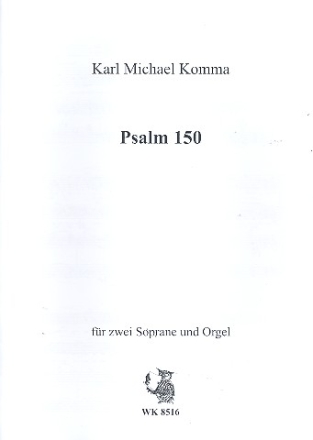 Psalm 150 fr 2 Soprane und Orgel Partitur