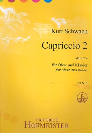 Capriccio Nr.2 KSV663 fr Oboe und Klavier