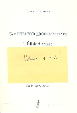 L'lisir d'amore Studienpartitur in 2 Bnden
