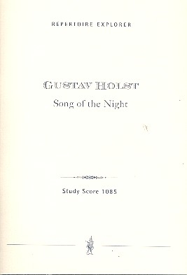 Song of the Night op.19,1 fr Violine und Orchester Studienpartitur