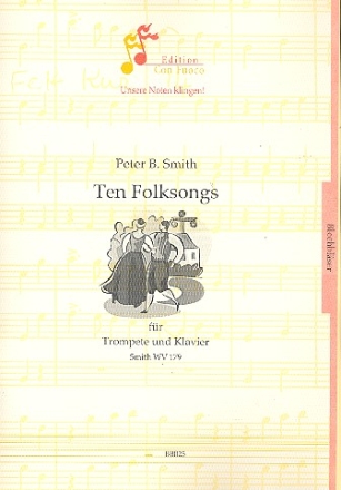 10 Folksongs SmithWV179 fr Trompete und Klavier