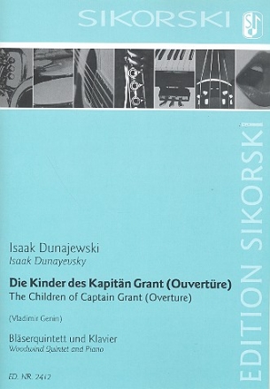 Die Kinder des Kapitn Grant fr Klavier, Flte, Oboe, Klarinette, Horn und Fagott Stimmen