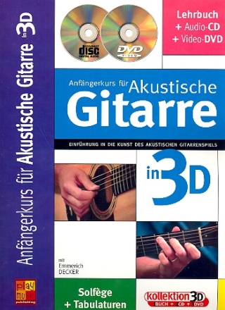 Anfngerkurs in 3D (+CD +DVD) fr Gitarre  (dt)