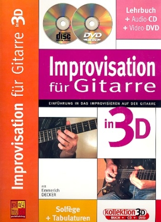 Improvisation in 3D (+CD +DVD) fr Gitarre  (dt)