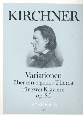 Variationen ber ein eigenes Thema op.85 fr 2 Klaviere Spielpartitur