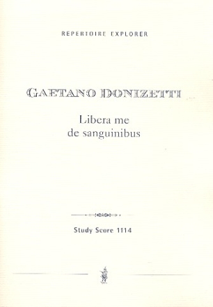 Libera me de sanguinibus für Sopran, Violine und Orchester Studienpartitur