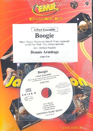 Boogie (+CD): fr 4-stimmiges Ensemble (Klavier/Orgel und Percussion ad lib) Partitur und Stimmen