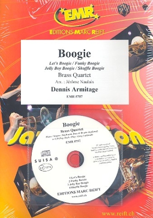 Boogie (+CD): fr 4 Blechblser (Klavier/Orgel und Percussion ad lib) Partitur und Stimmen