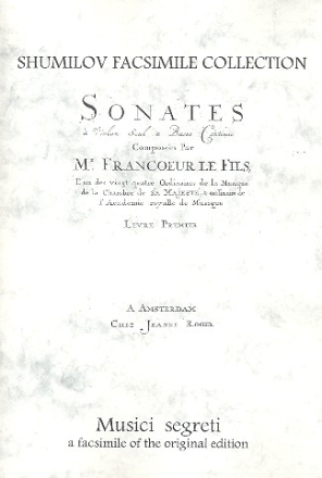 8 Sonates a violon et Bc faksimile
