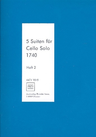 5 Suiten von 1740 Band 2 (Nr.4-5) fr Violoncello