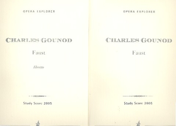 Faust Studienpartitur und Libretto (2 Bnde)