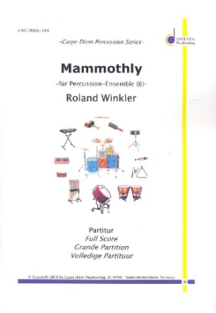 Mammothly fr 2 Snare Drums, Hi Hat, Tambourine und 2 Floor Toms Partitur und Stimmen