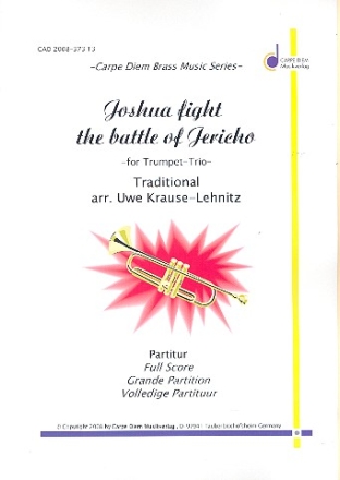 Joshua fight the Battle of Jericho: fr 3 Trompeten Partitur und Stimmen