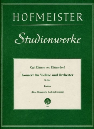 Konzert G-Dur fr Violine und Streichorchester Partitur