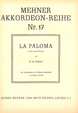 La Paloma fr Akkordeon