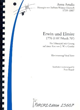 Erwin und Elmire Ein Schauspiel mit Gesang auf einen Text von J.W.v. Goethe Klavierauszug