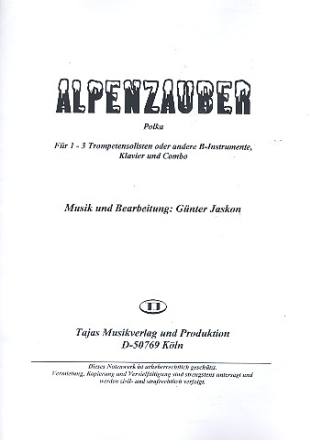 Alpenzauber: fr 1-3 Trompeten (B-Instrumente), Klavier und Combo Stimmen