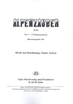 Alpenzauber fr 1-3 Trompeten und Klavier