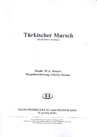 Trkischer Marsch fr Klavier (B-Instrumente) und Salonorchester Klavier (Keyboard)