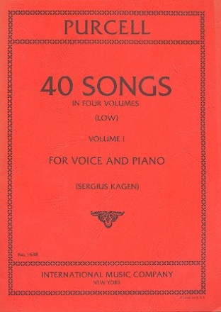 40 Songs vol.1 for low voice and piano