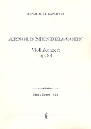 Konzert op.88 fr Violine und Orchester Studienpartitur