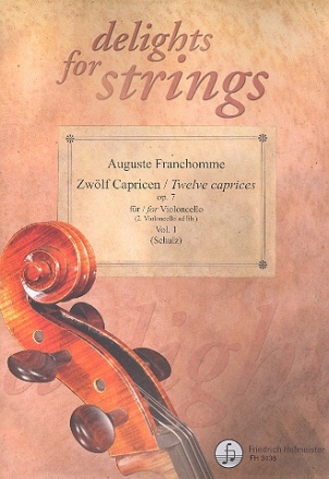 12 Capricen op.7 Band 1 (Nr.1-6) fr Violoncello (2. Violoncello ad lib.) Stimmen