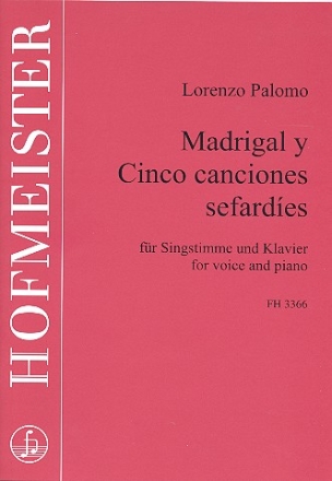 Madrigal und 5 sefardische Lieder fr Singstimme und Klavier