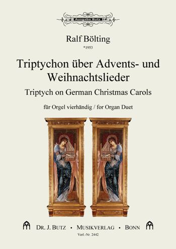 Triptychon ber Advents- und Weihnachtslieder fr Orgel zu 4 Hnden Partitur