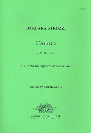 L'Astratto op.8,4 fr Sopran und Bc Partitur und Stimmen (Bc ausgesetzt)