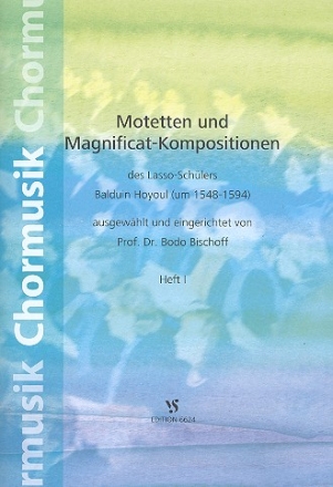 Motetten und Magnificat-Kompositionen Band 1 fr gem Chor a cappella Partitur