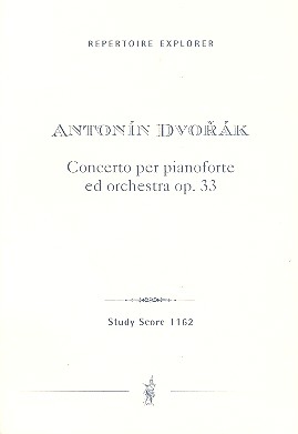 Konzert op.33 fr Klavier und Orchester Studienpartitur