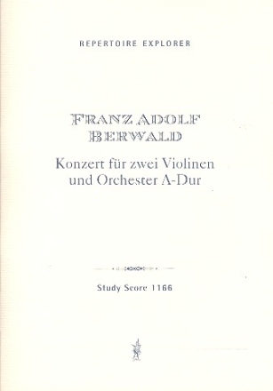 Konzert A-Dur fr 2 Violinen und Orchester Studienpartitur