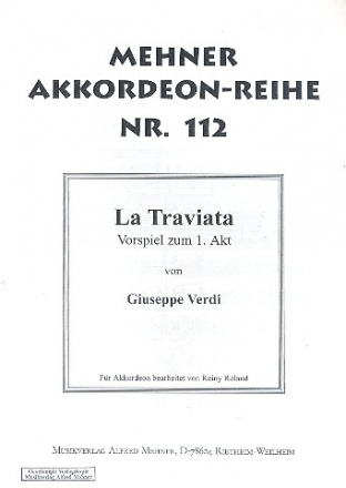 Vorspiel zum 1. Akt aus La Traviata für Akkordeon Archivkopie
