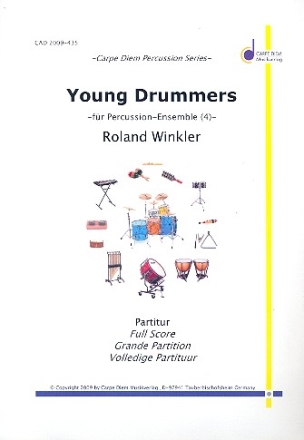 Young Drummers fr Percussion-Ensemble (4 Spieler) Partitur und Stimmen
