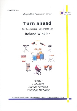 Turn ahead fr Percussion-Ensemble (9 Spieler) Partitur und Stimmen