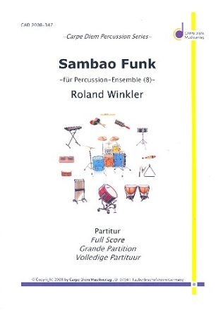 Sambao Funk fr Percussion-Ensemble (8 Spieler) Partitur und Stimmen